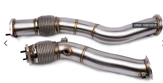 VRSF Stainless Steel Race Catless Downpipes for 2019 ¨C 2022 BMW X3M & X4M S58 F97 F98